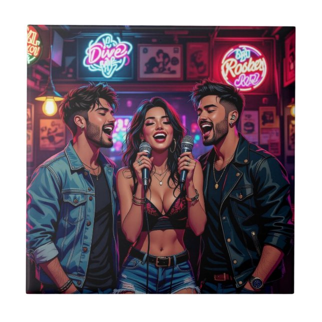 Karaoke Night at the Dive Bar Kakelplatta (Framsidan)