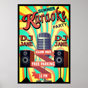 karaoke night poster