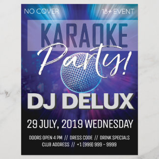 Karaoke Party | DJ | Klubb Flyer