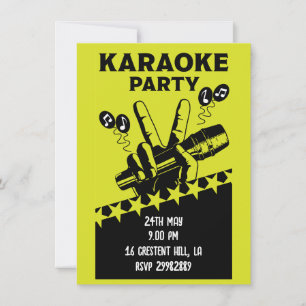 Karaoke Party Inbjudan