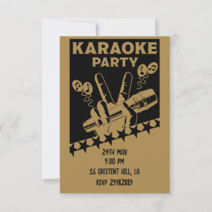 Karaoke Party Inbjudan