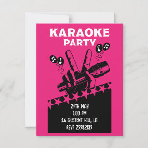 Karaoke Party Inbjudan