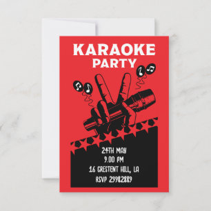Karaoke Party Inbjudan