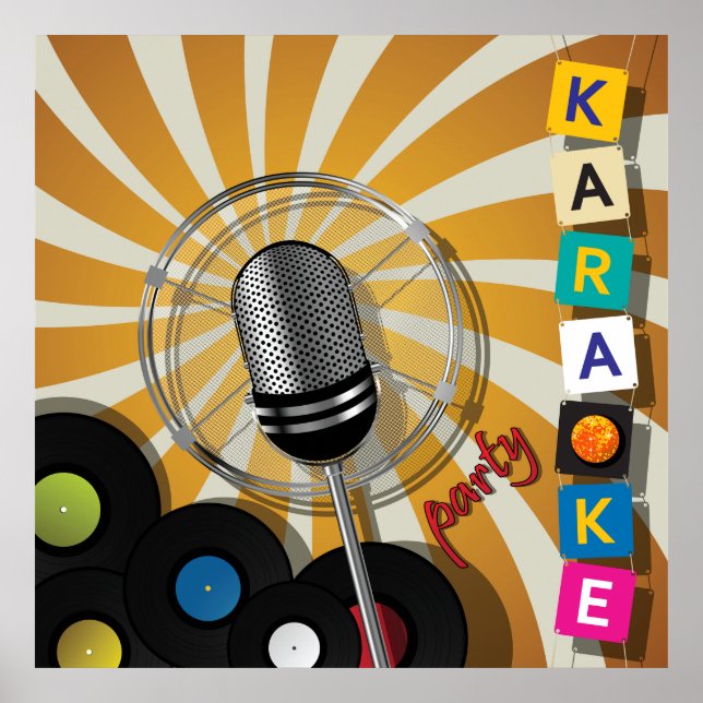 Karaoke Party Poster (Framsidan)