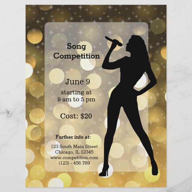 Karaoke party reklamblad (Framsidan)