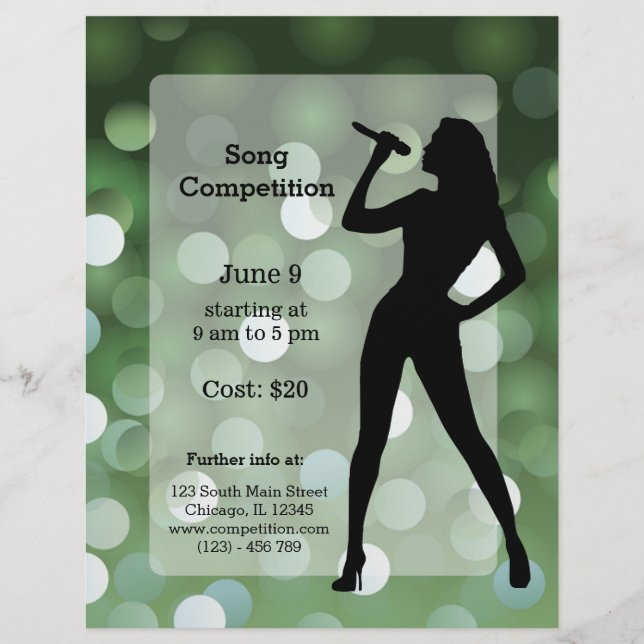 Karaoke party reklamblad (Framsidan)