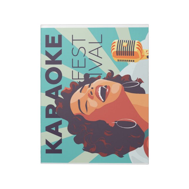 Karaoke party show anteckningsblock (Roterad)