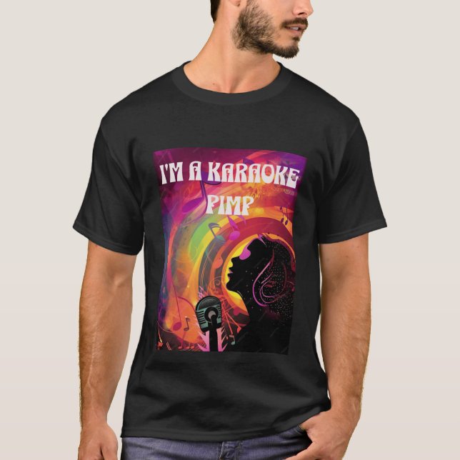 Karaoke Pimp T Shirt (Framsida)
