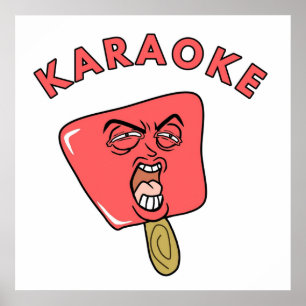 Karaoke popsicle poster