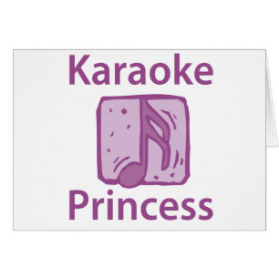 Karaoke Princess Hälsningskort