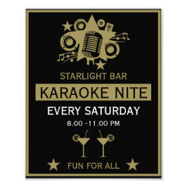 Karaoke Promotion Wall Fototryck