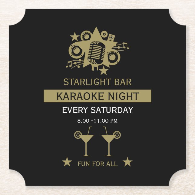 Karaoke Promotion Wall Underlägg Papper (Framsida)