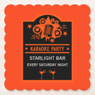 Karaoke Promotion Wall Underlägg Papper
