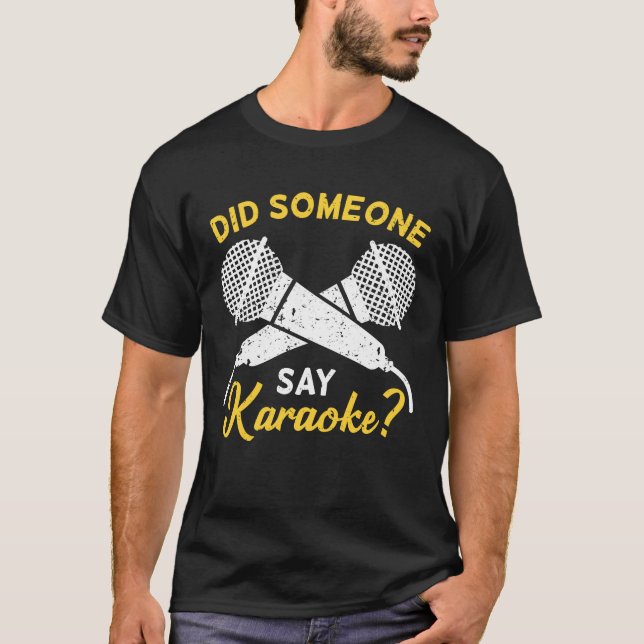 Karaoke Pub Party Singing Singer Gift T Shirt (Framsida)