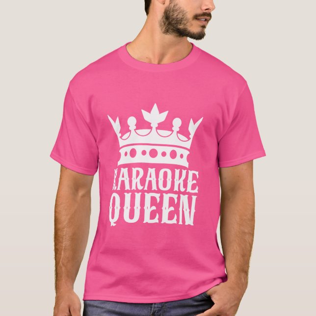 Karaoke Queen Karaoke T Shirt (Framsida)