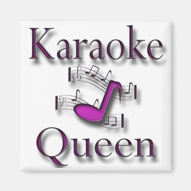 Karaoke Queen Magnet (Framsidan)