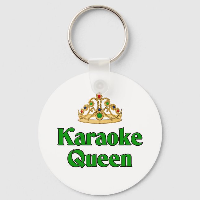 Karaoke Queen Nyckelring (Framsida)