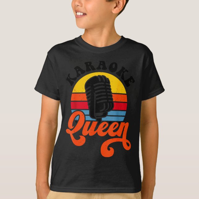 Karaoke Queen  T Shirt (Framsida)