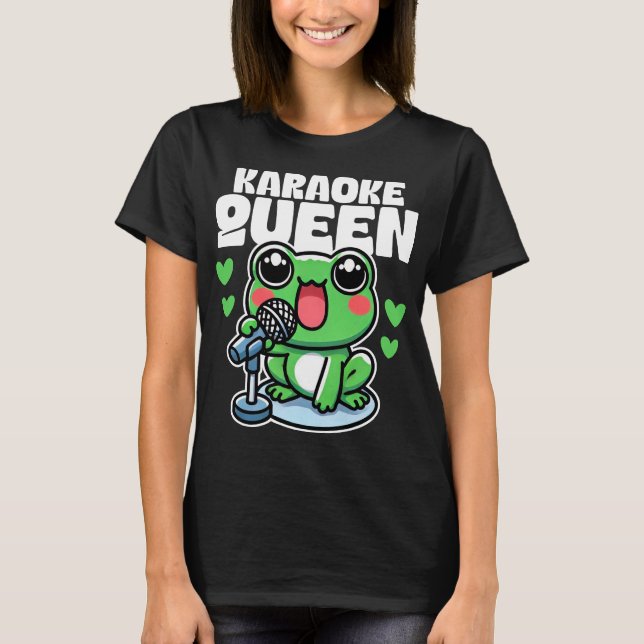 Karaoke Queen T Shirt (Framsida)
