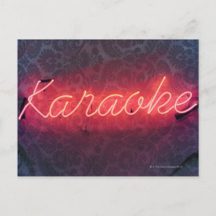 Karaoke Sign Vykort