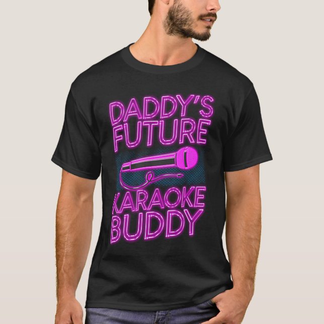 Karaoke Singer Pappor Future Karaoke Buddy 80s T Shirt (Framsida)