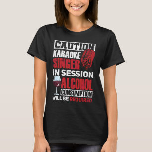 Karaoke Singing Microphone Karaoke Singer in Sessi T Shirt