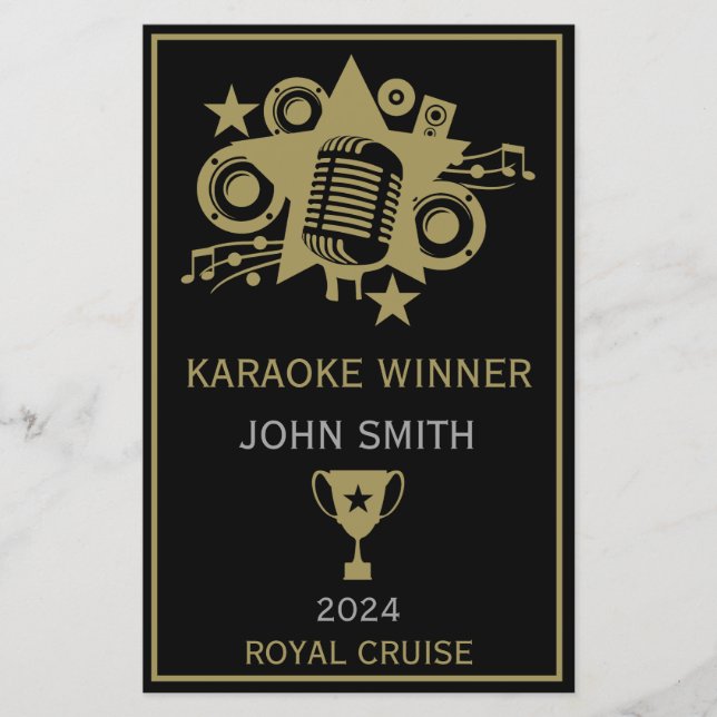 Karaoke-vinnare (Framsida)