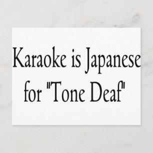 Karaoke Vykort