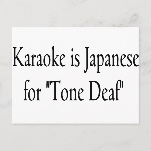 Karaoke Vykort (Framsida)