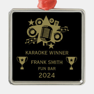 Karaoke Winner Julgransprydnad Metall
