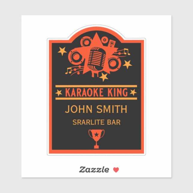Karaoke Winner Klistermärken (Ark)