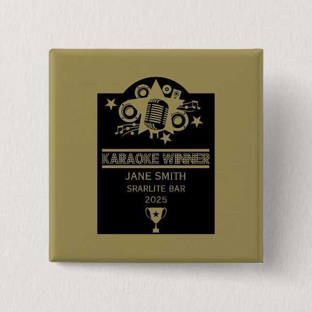Karaoke Winner Knapp (Framsida)