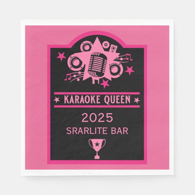 Karaoke Winner Pappersservett (Framsidan)