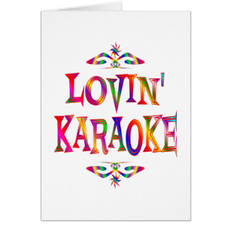 Karaokeälskare Hälsningskort