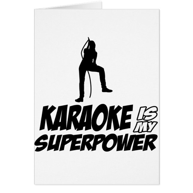 Karaokedesigner Hälsningskort (Framsidan)