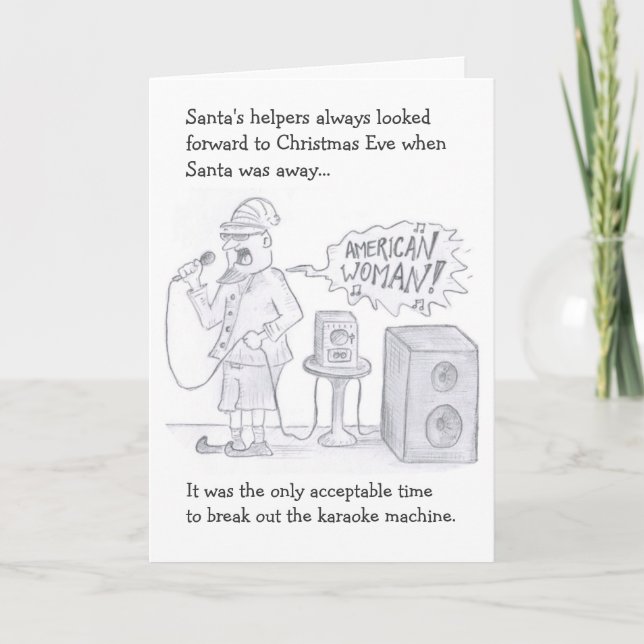 Karaokehelgdag Helgkort (Framsida)