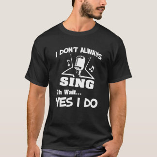 Karaokekläder - sångaregåva - sjunger gåvan t shirt
