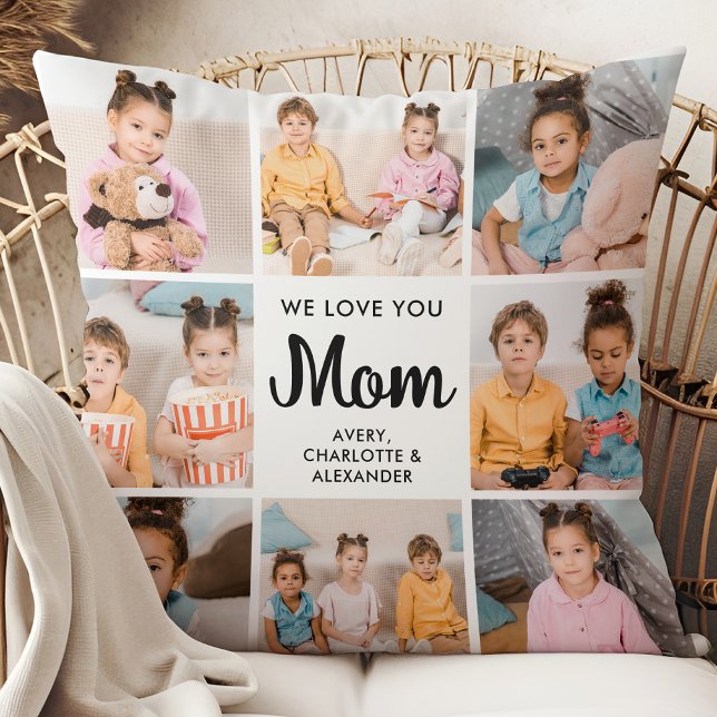 Käraste Mamma Personlig Mors Dag 8 Foto Collage Kudde (Skapare uppladdad)