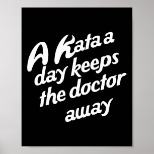 Karat. Traditionell Shotokan Karate Dojo Poster