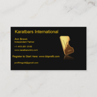 Karatbars internationellvisitkort visitkort