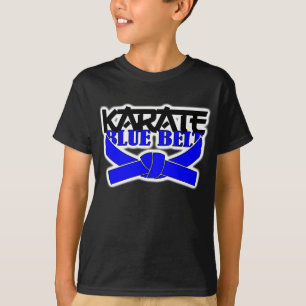 Karatblått Bälte T Shirt