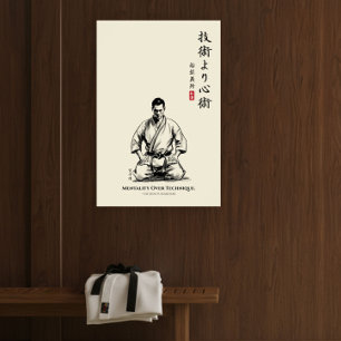 Karate 5:e principen - Mentalitet framför teknik Poster