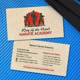 Karate Academy - Vuxen och young karateka Visitkort