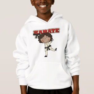 Karate - afrikansk amerikanflickaTshirts och gåvo Tee