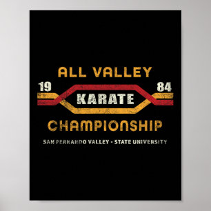 Karate All Valley 1984 Manar Womens Kid Funny Grap Poster