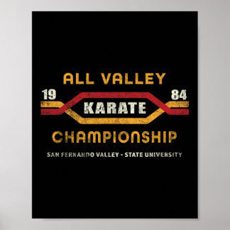 Karate All Valley 1984 Manar Womens Kid Funny Grap Poster