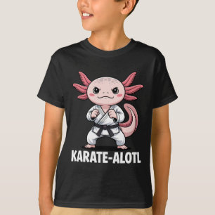 Karate-alotl Axolotl Karate Älskare Martial Arts T Shirt