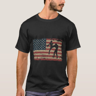 Karate America Flagga Present Stolt Mma Takewando T Shirt