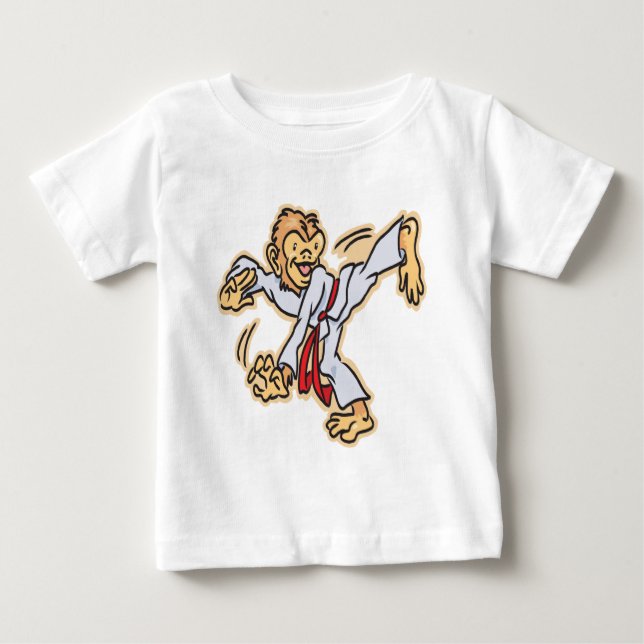 Karate-Apa T-shirt (Framsida)
