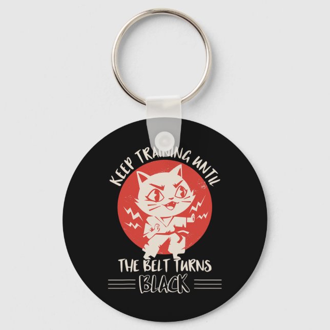 Karate Apparat Karate Quote Clothes Cats Nyckelring (Framsida)